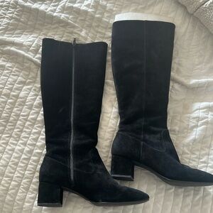 Alex Marie, tall suede boots, worn twice